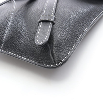 Dior Shoulder Bag Saddle Black Leather — view 5