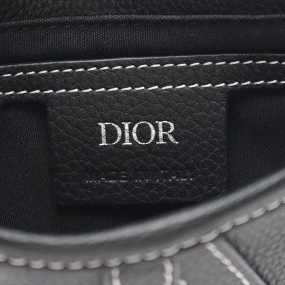 Dior Shoulder Bag Saddle Black Leather — view 4