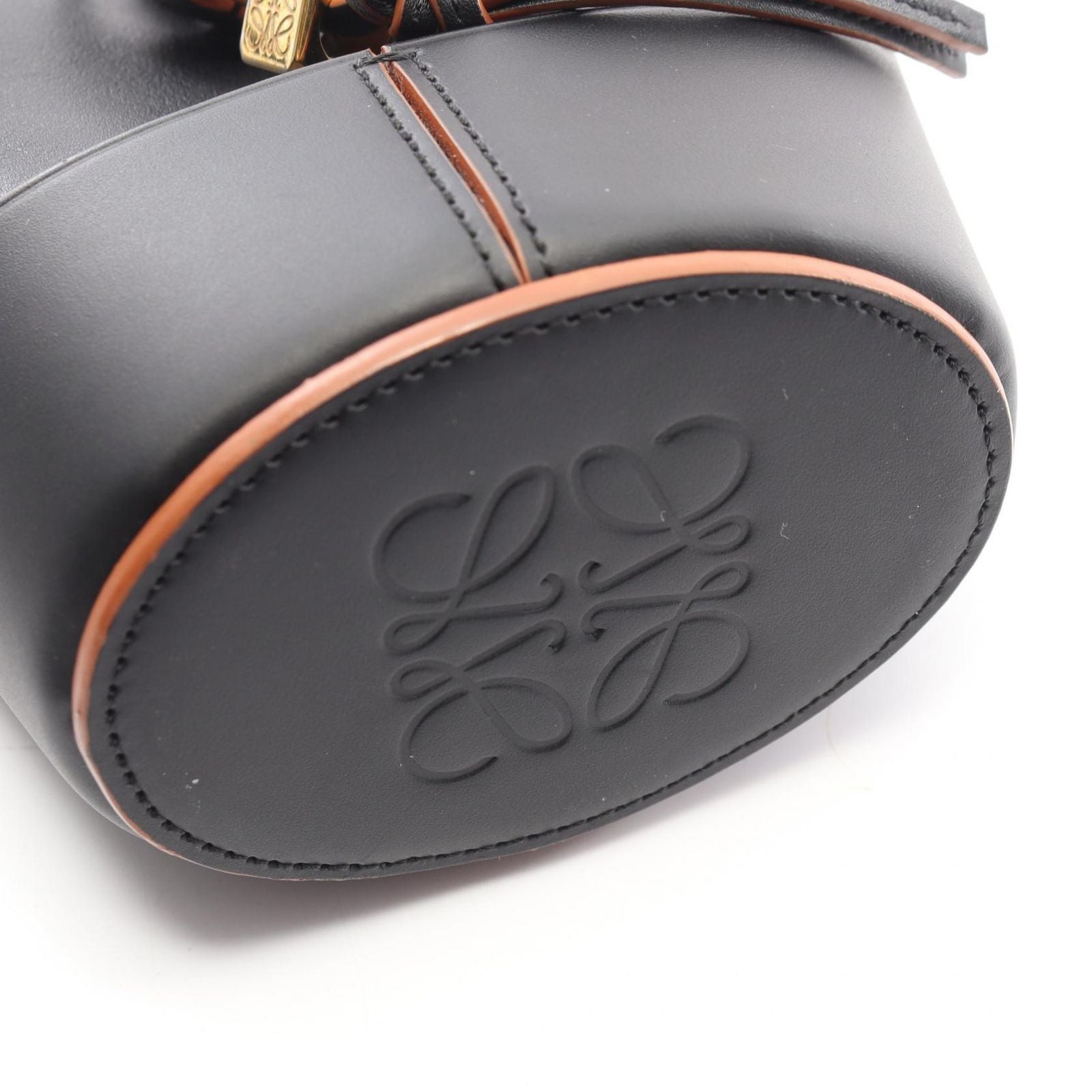Loewe Shoulder Bag Balloon Nano 2-Way Black Leather — view 5