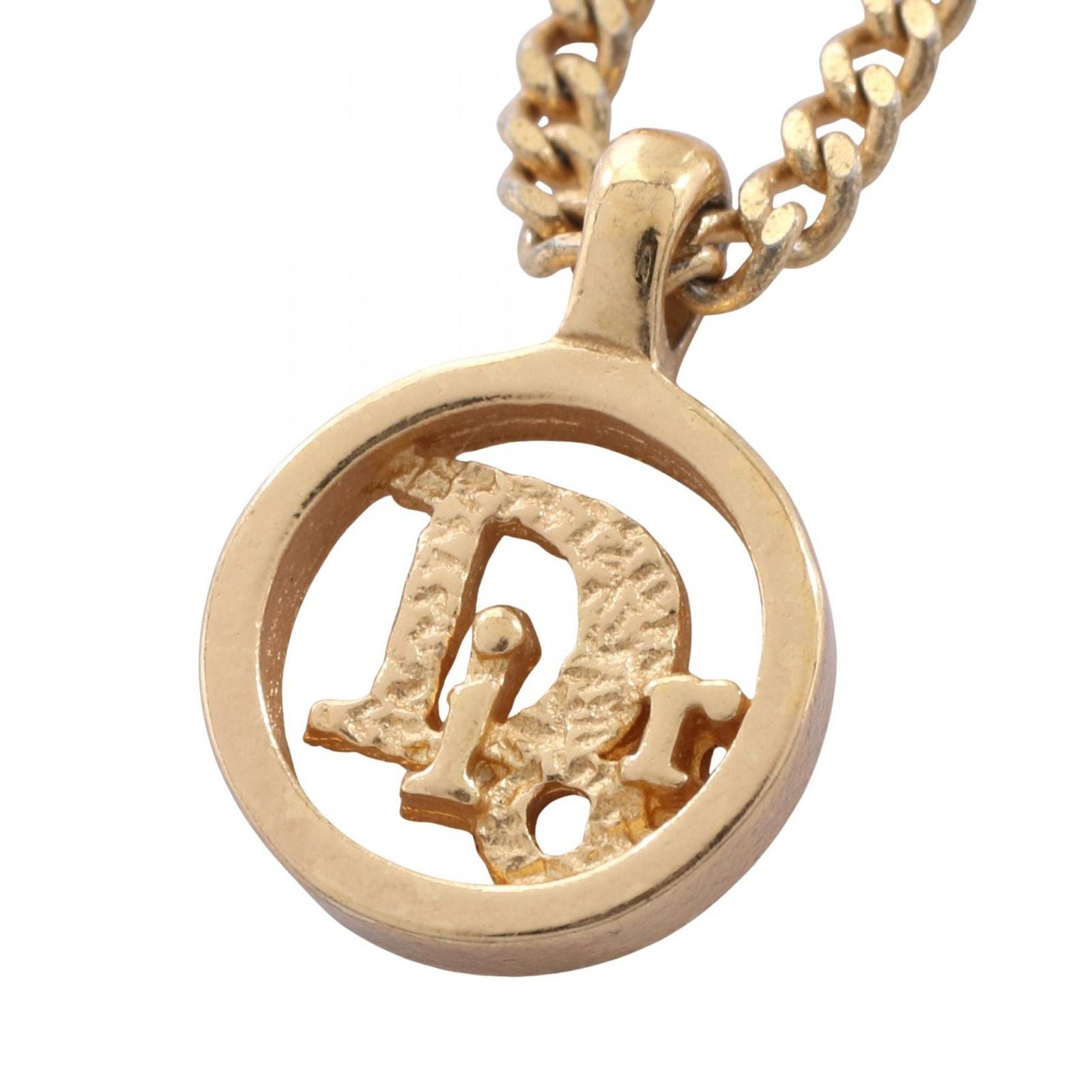 Dior Necklace Circle Logo