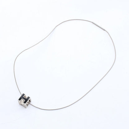 Hermes Necklace Cage Ash Cube Stainless Steel — view 2