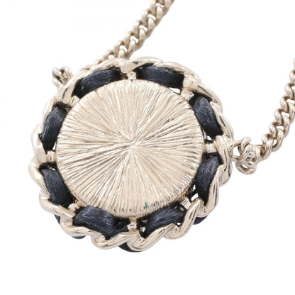 Chanel Necklace CC Logo Circle Leather — view 2