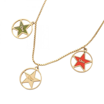 Dior Necklace Circle Star Logo
