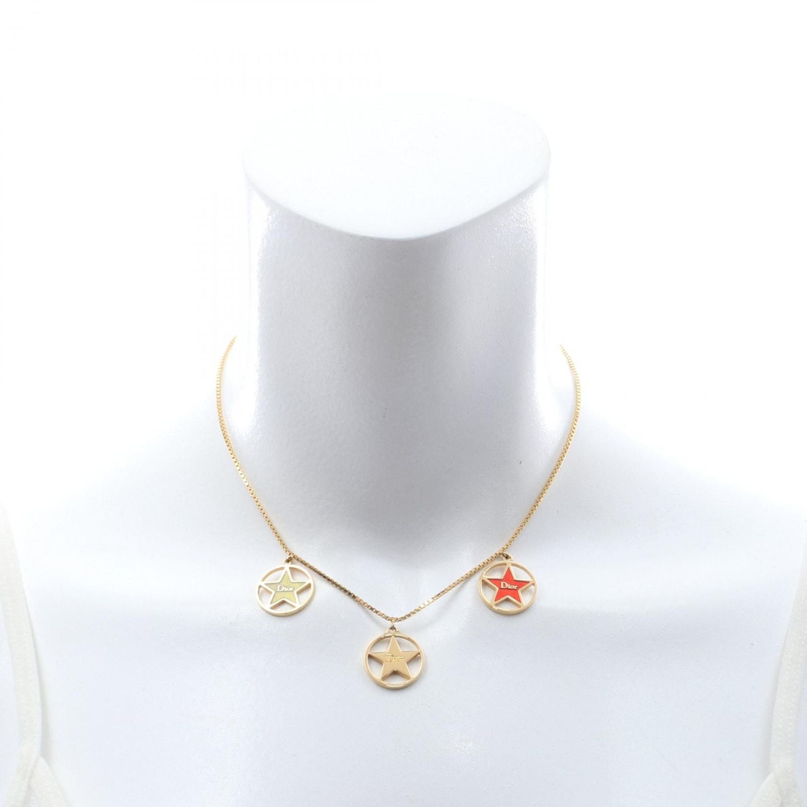 Dior Necklace Circle Star Logo — view 5