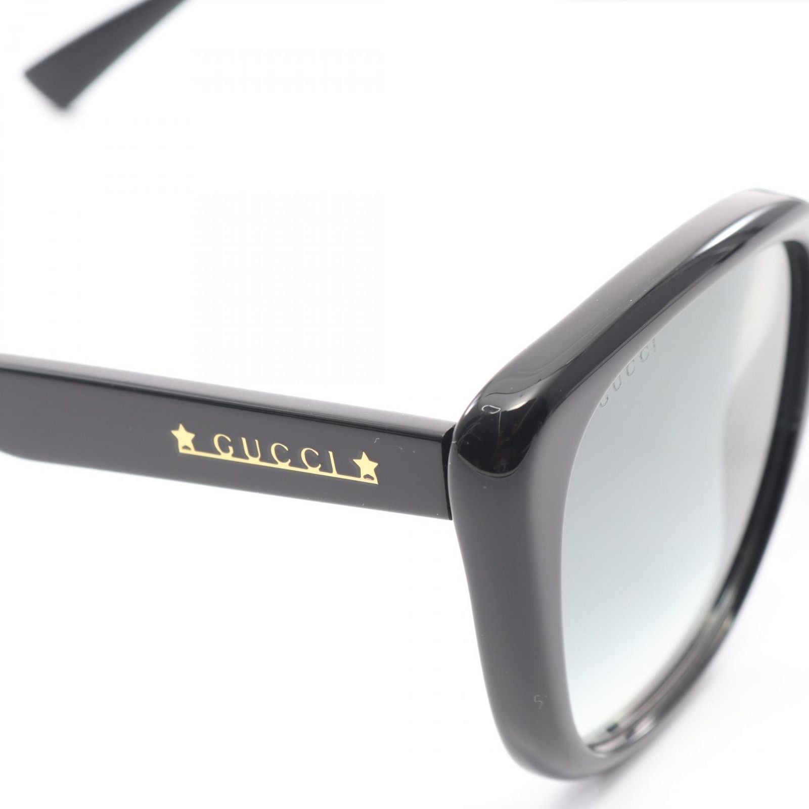 Gucci Sunglasses Square Black Gray Eyewear — view 7