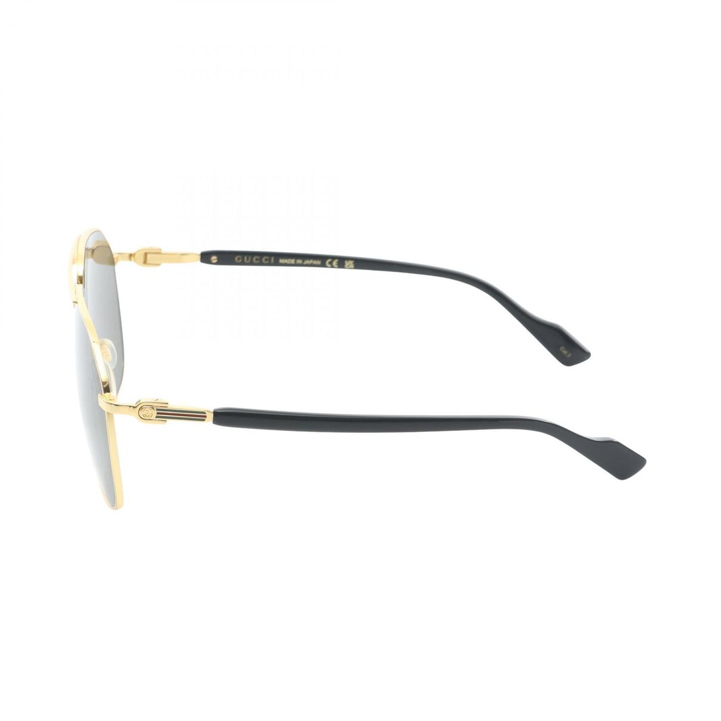 Gucci Sunglasses Semi Auto Gold Black Eyewear — view 3
