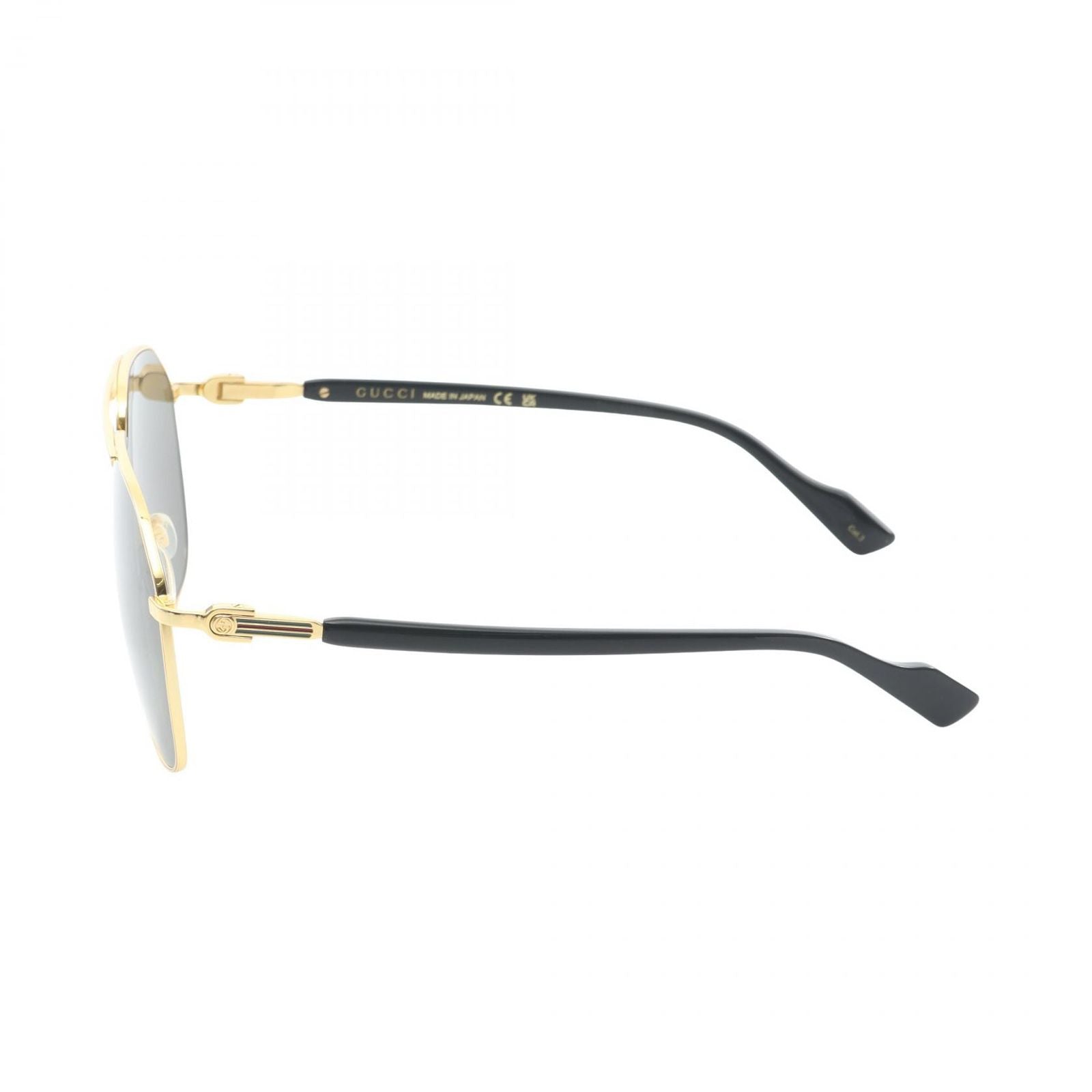 Gucci Sunglasses Semi Auto Gold Black Eyewear — view 3