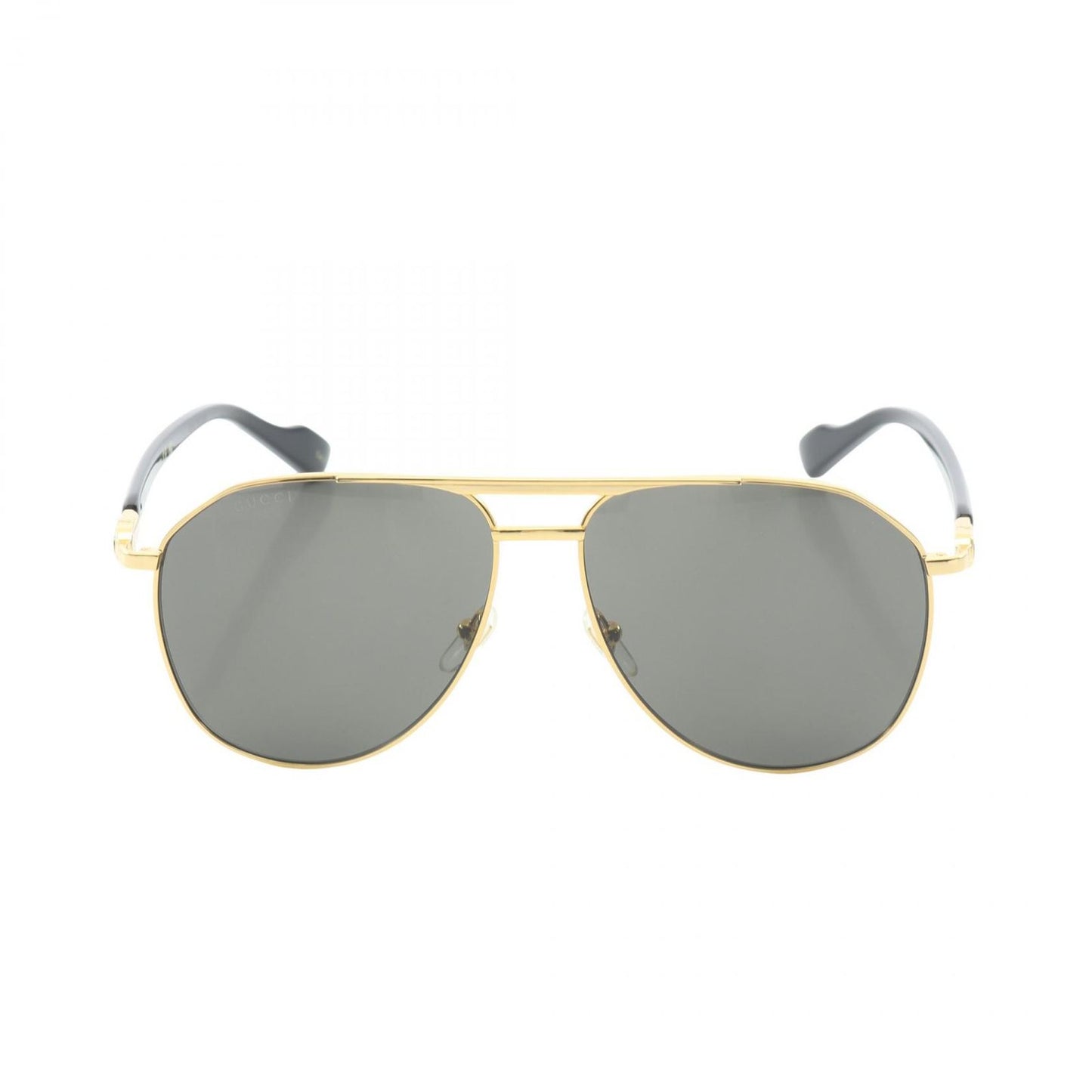 Gucci Sunglasses Semi Auto Gold Black Eyewear