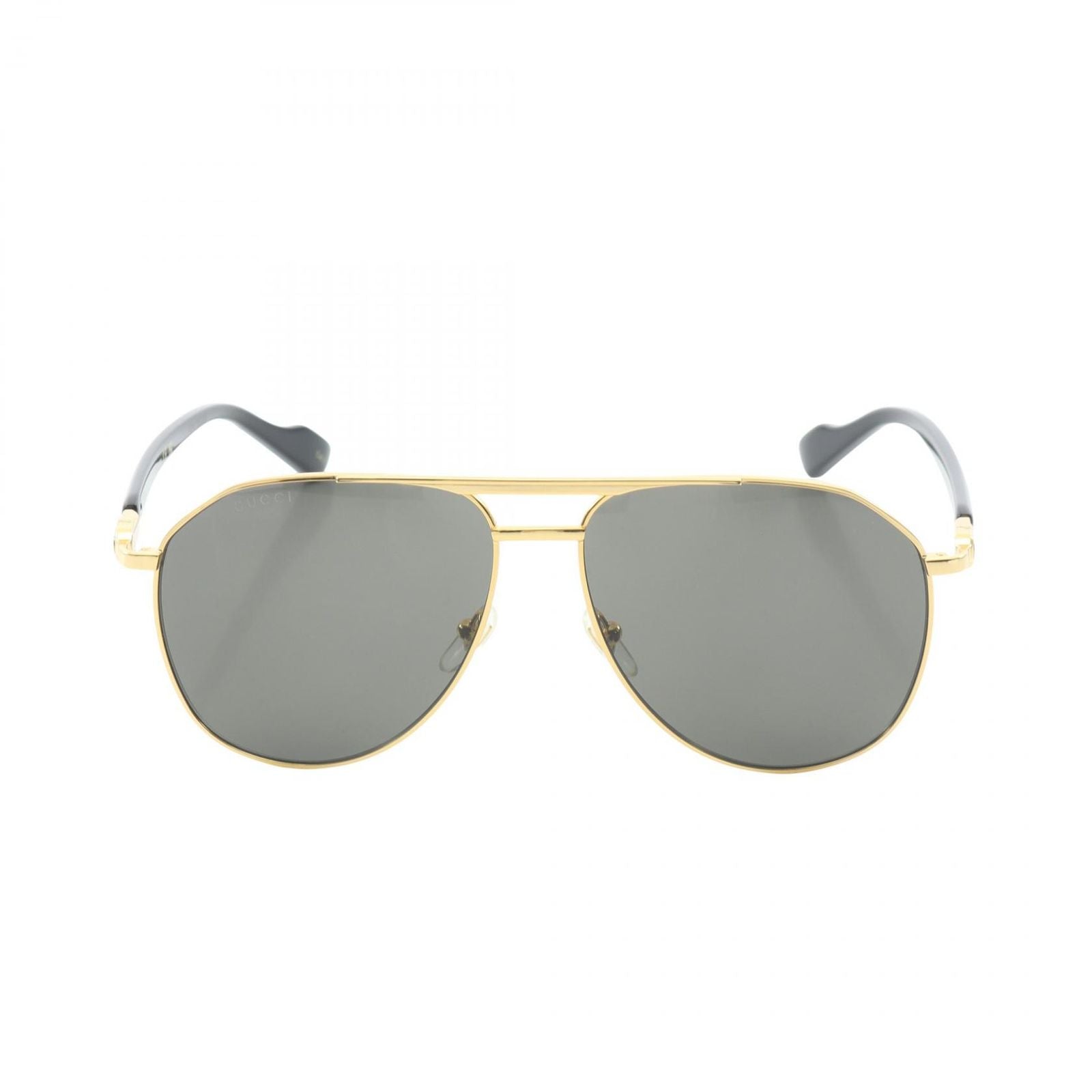Gucci Sunglasses Semi Auto Gold Black Eyewear