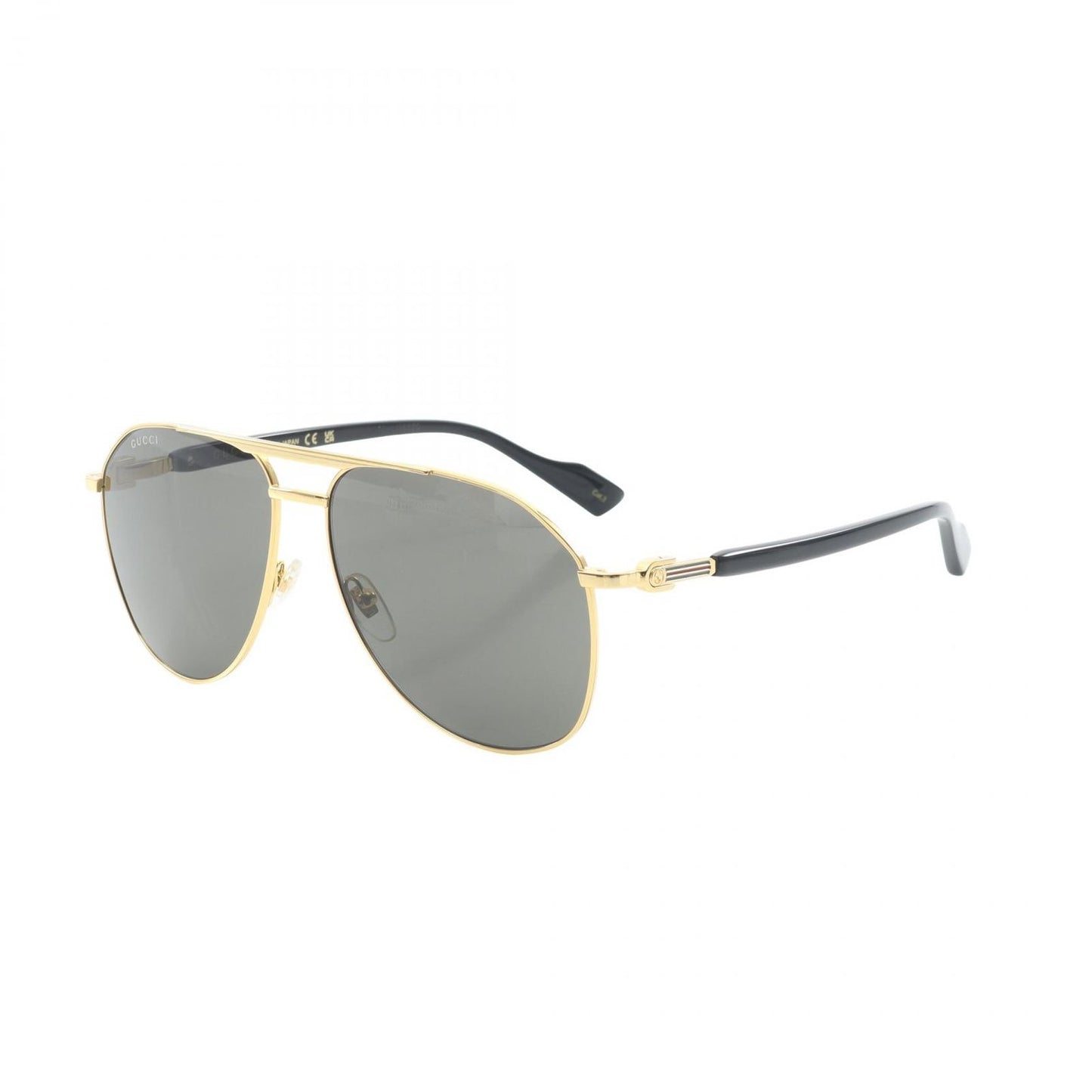 Gucci Sunglasses Semi Auto Gold Black Eyewear — view 2