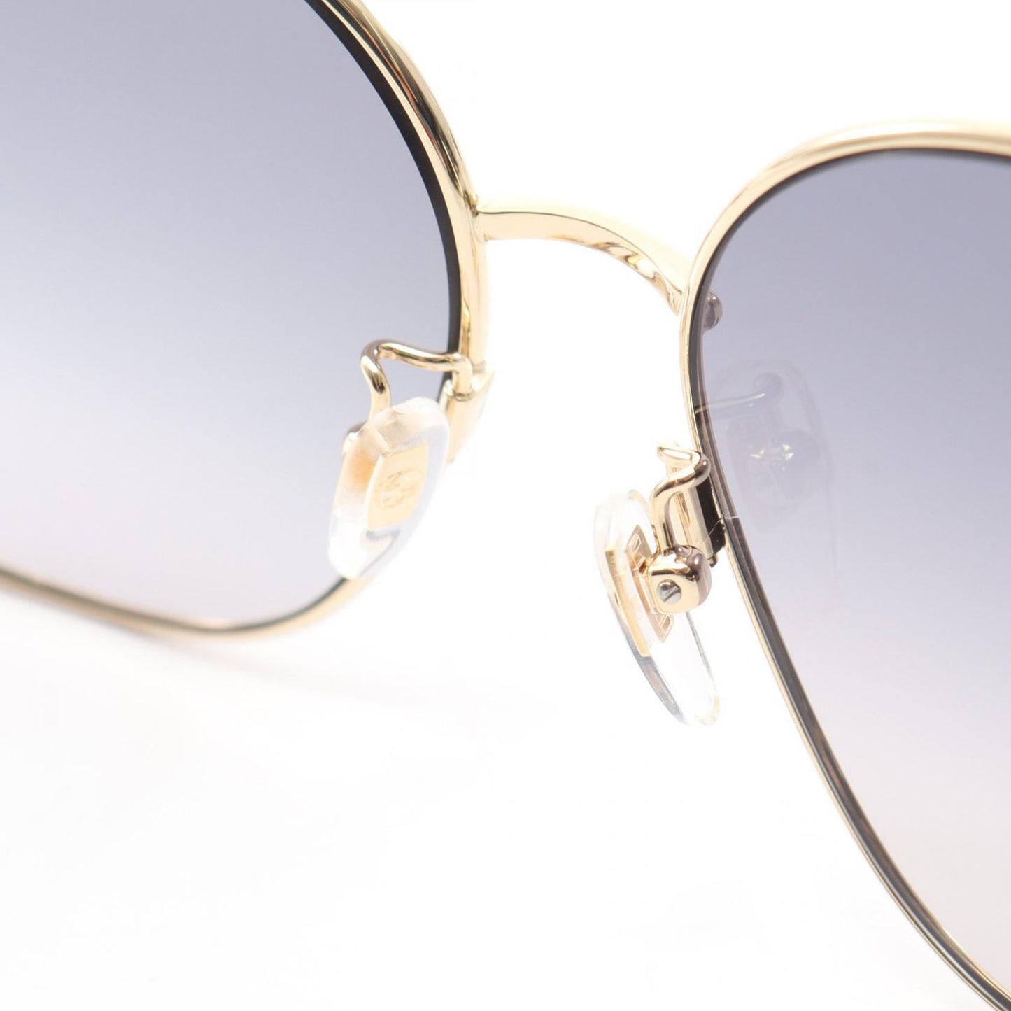 Gucci Sunglasses Square Silver Gray Eyewear — view 6