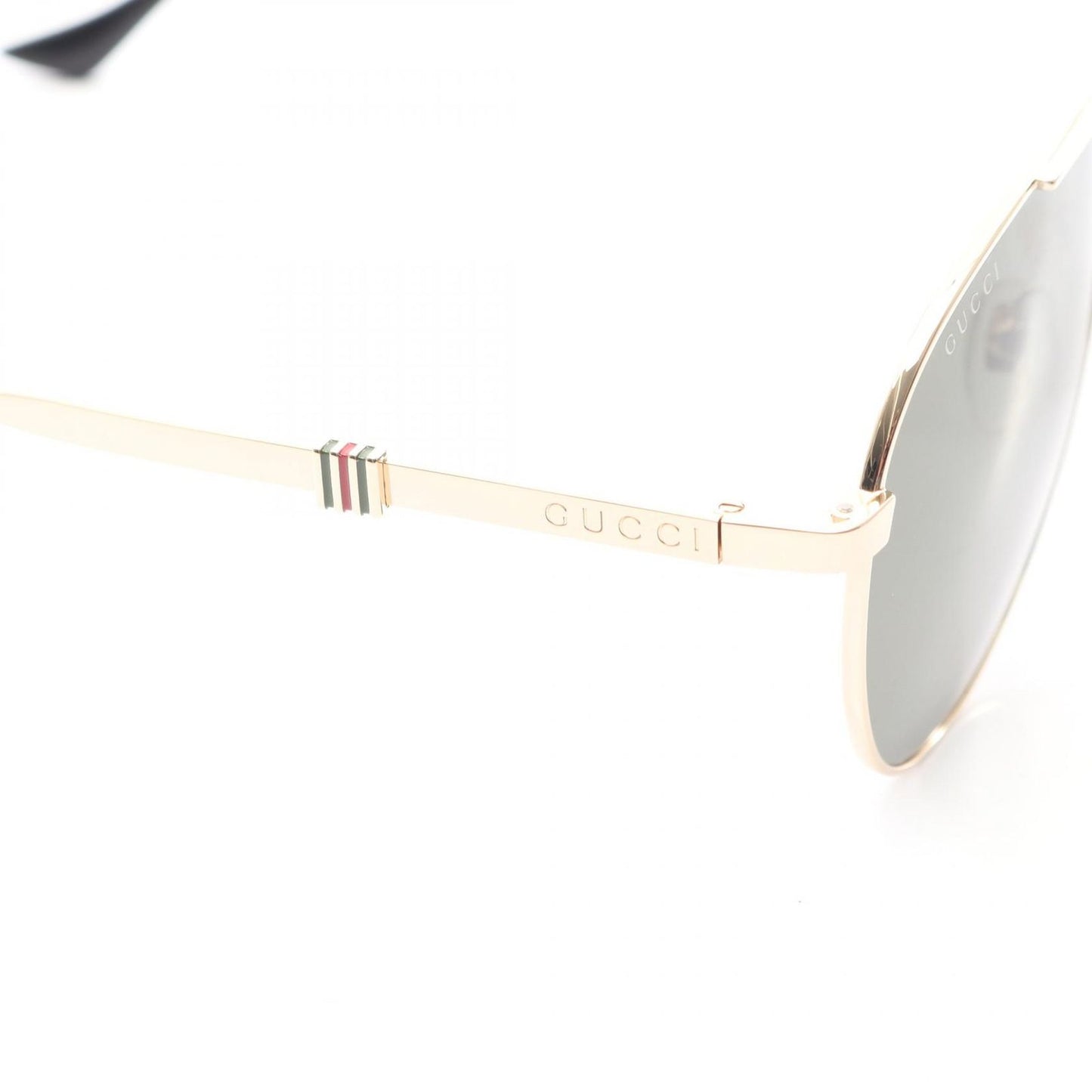 Gucci Sunglasses Gold Black Eyewear — view 7