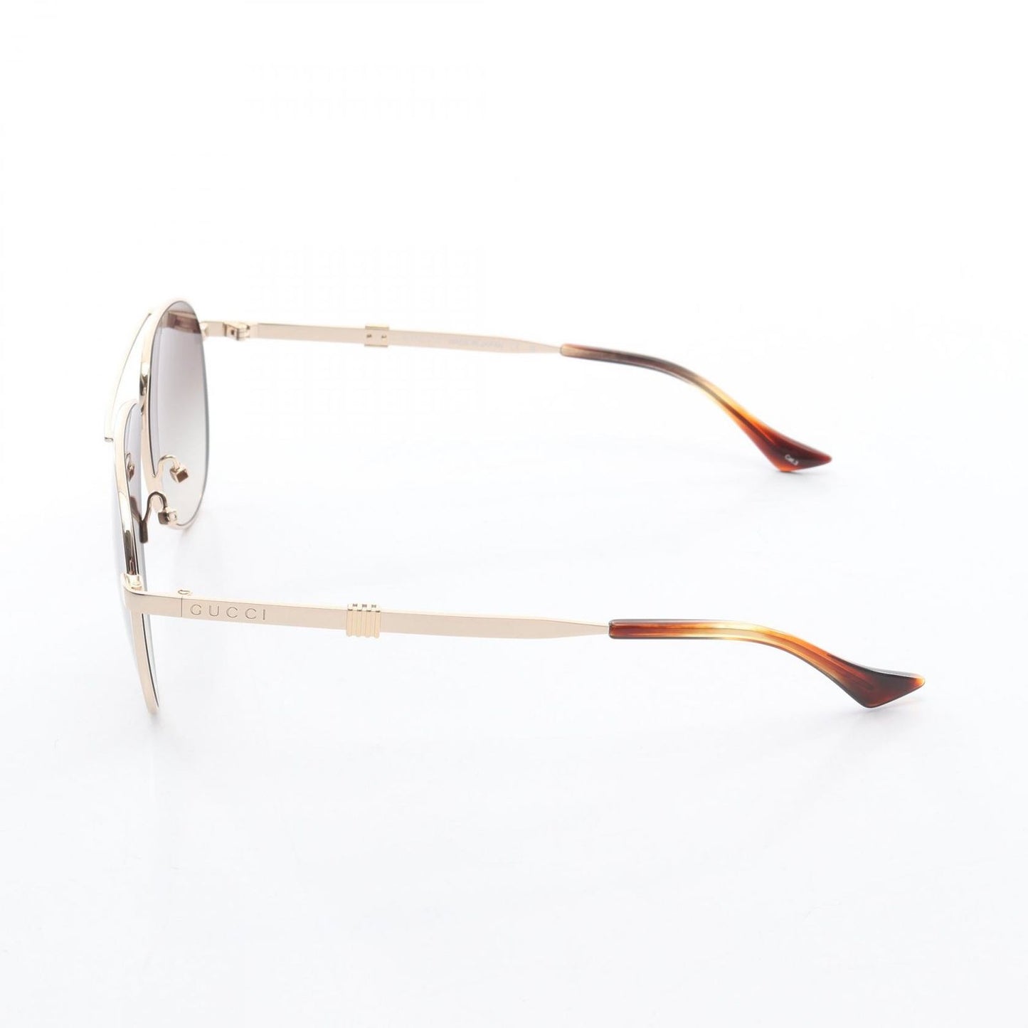 Gucci Sunglasses Gold Brown Eyewear — view 3
