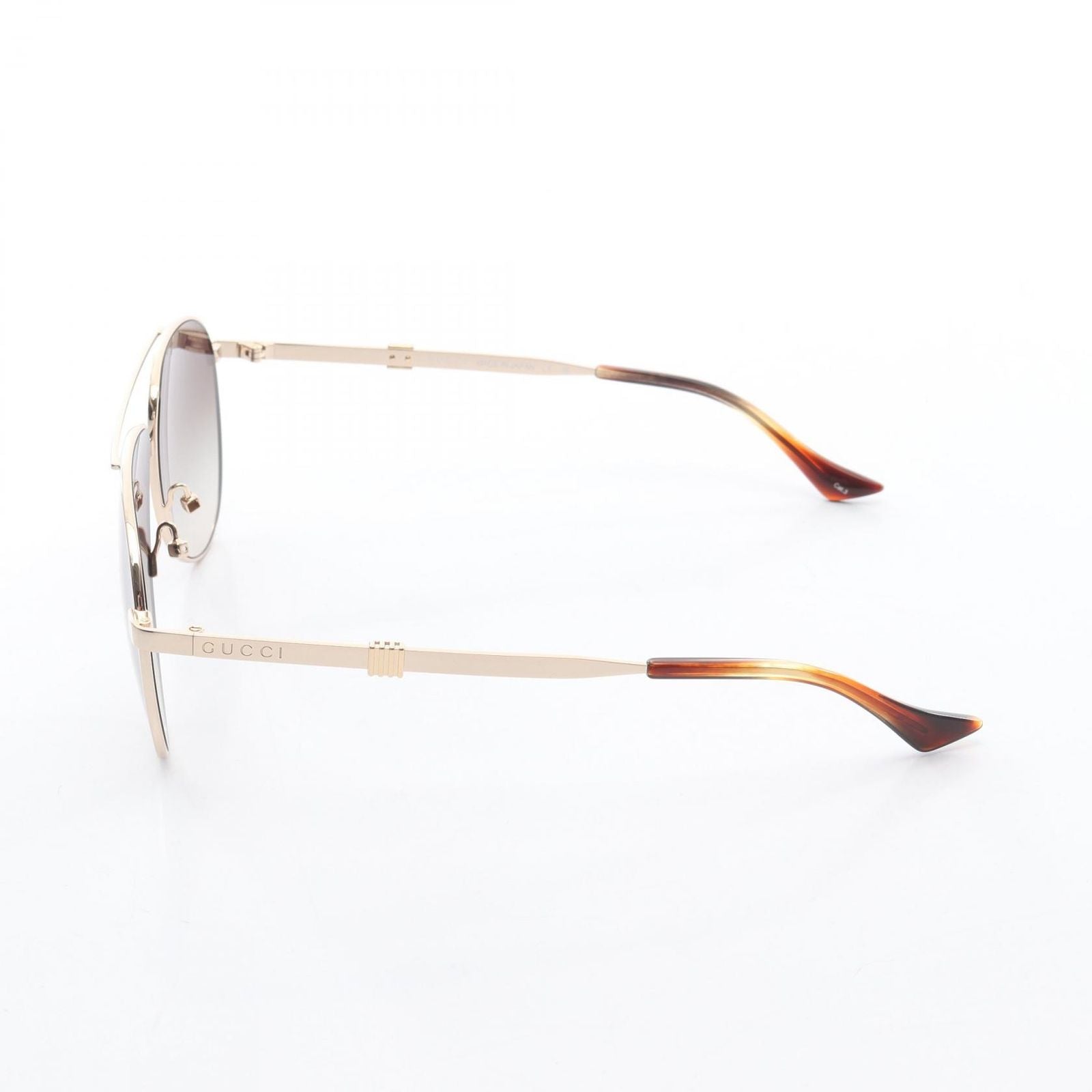 Gucci Sunglasses Gold Brown Eyewear — view 3