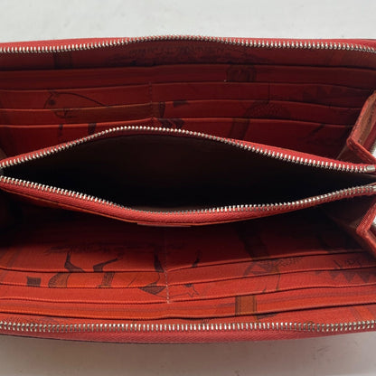 Hermes Wallet Silk in Carriage Round Red — view 9