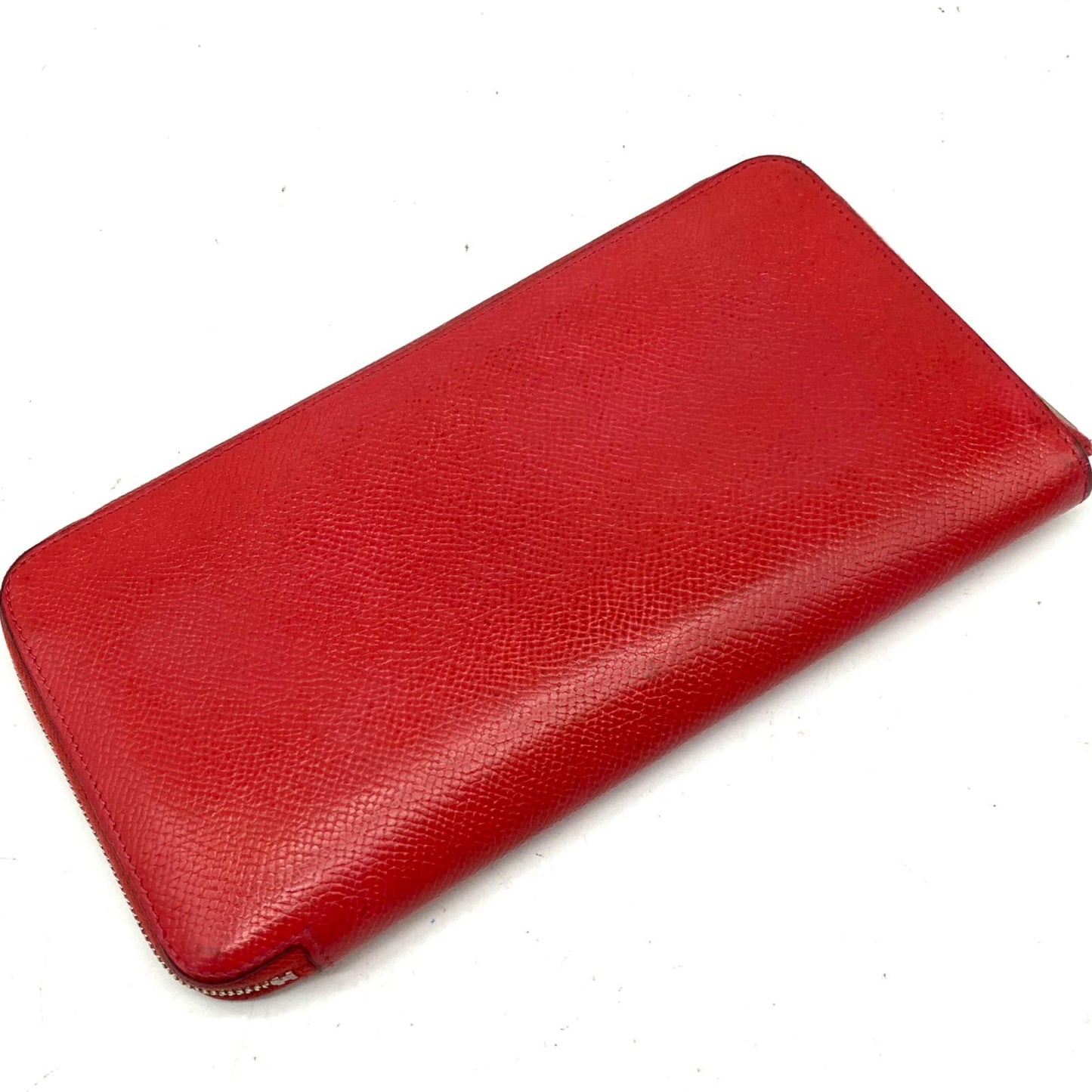 Hermes Wallet Silk in Carriage Round Red — view 2