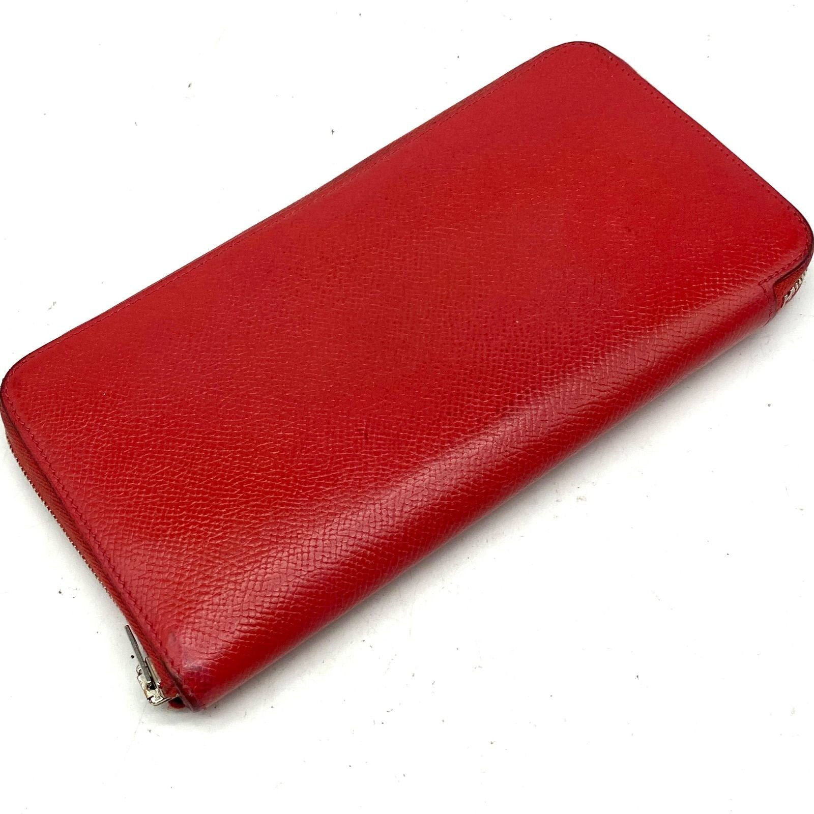 Hermes Wallet Silk in Carriage Round Red — view 3