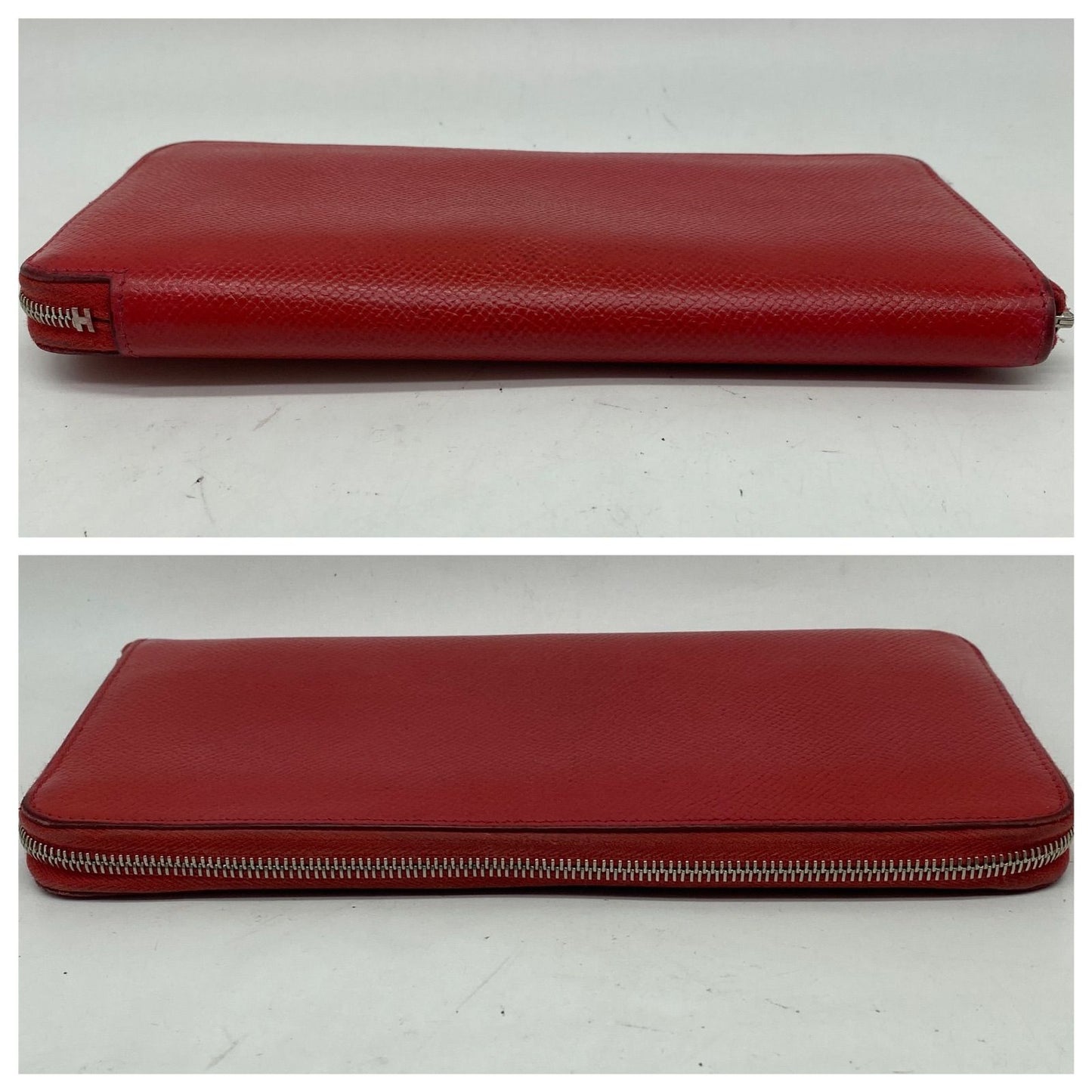 Hermes Wallet Silk in Carriage Round Red — view 4