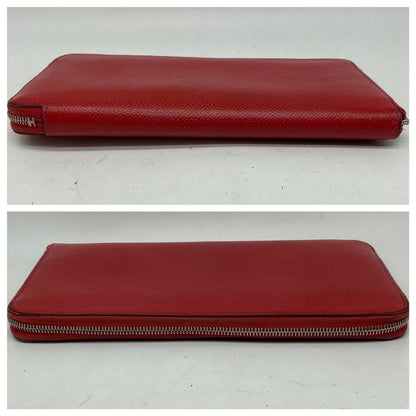 Hermes Wallet Silk in Carriage Round Red — view 4