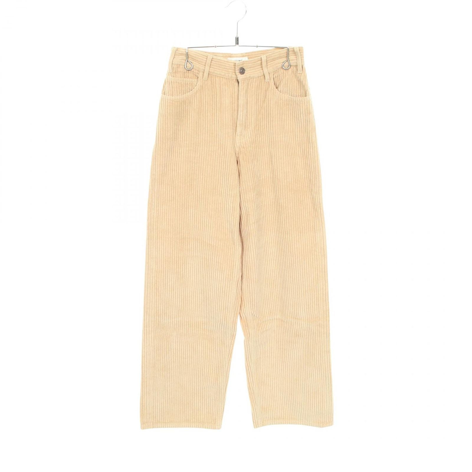 Celine Pants Corduroy Beige Cotton
