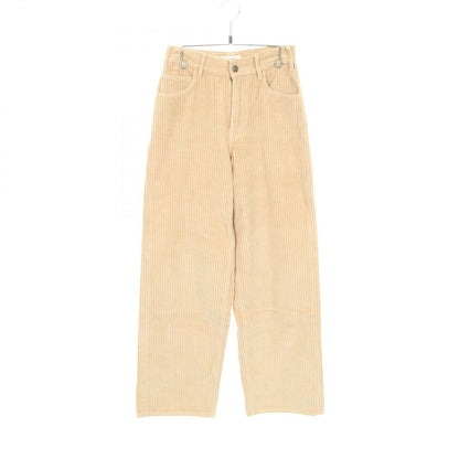Celine Pants Corduroy Beige Cotton
