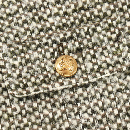 Celine Color Jacket Tweed Gray Wool — view 8