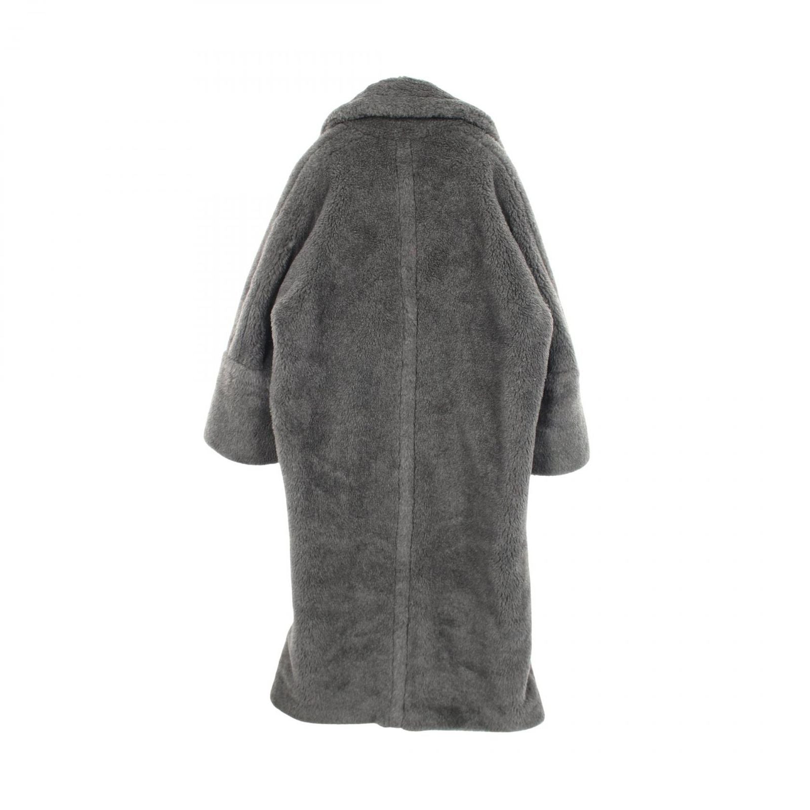 Max Mara Kadiak Teddy Bear Gray Wool Coat — view 2