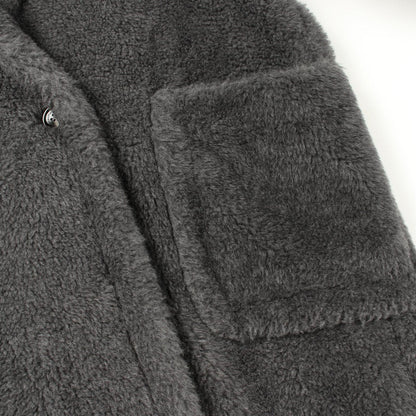Max Mara Kadiak Teddy Bear Gray Wool Coat — view 7