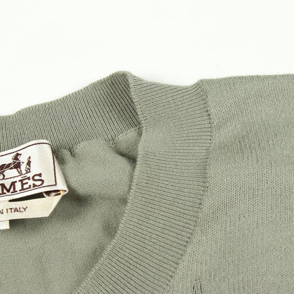 Hermes Knit Selles en Fragments Short Sleeve Cotton Sweater — view 5