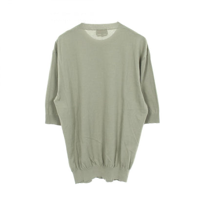 Hermes Knit Selles en Fragments Short Sleeve Cotton Sweater — view 2