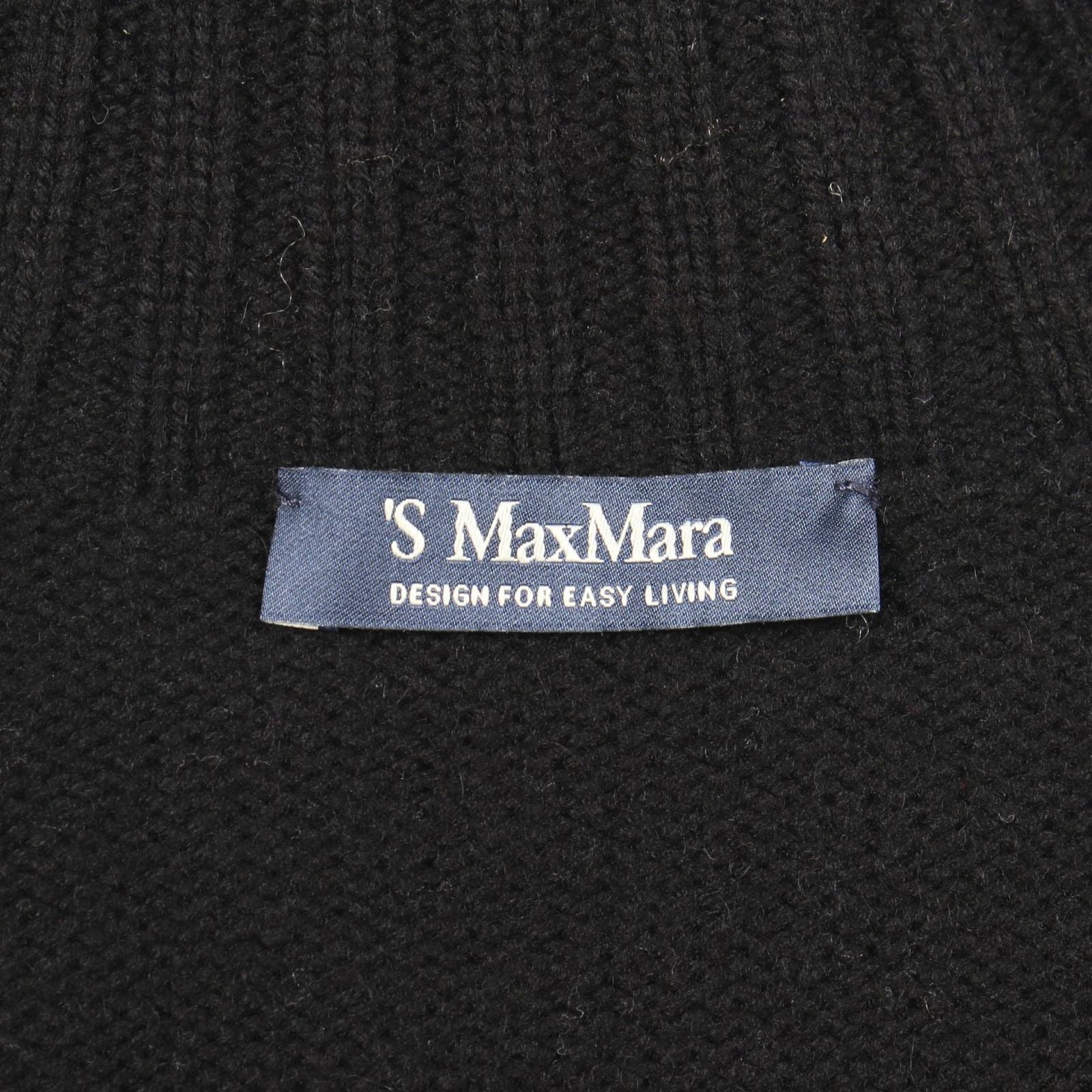 Max Mara Knit Turtleneck BK Wool Cashmere Sweater — view 3