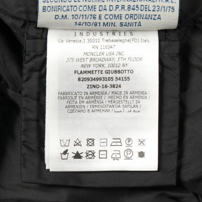 Moncler Down Jacket Flammette Hooded Nylon Flamette Coat — view 4