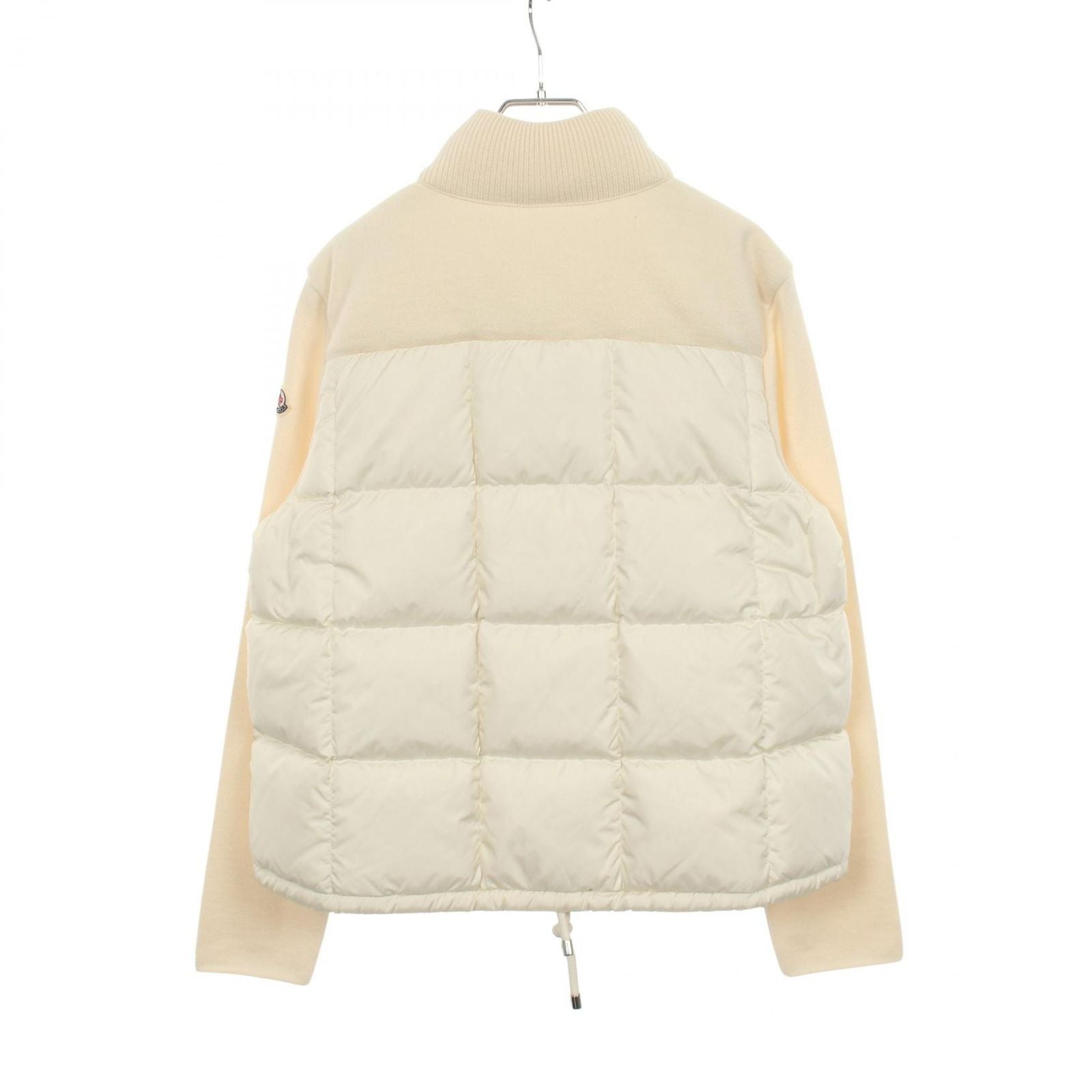 Moncler Down Jacket Knit Contrast Nylon Wool Cardigan Tricot — view 2