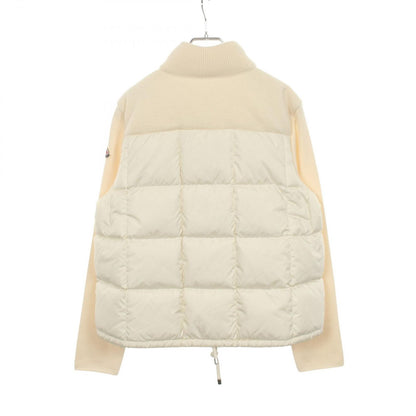 Moncler Down Jacket Knit Contrast Nylon Wool Cardigan Tricot — view 2