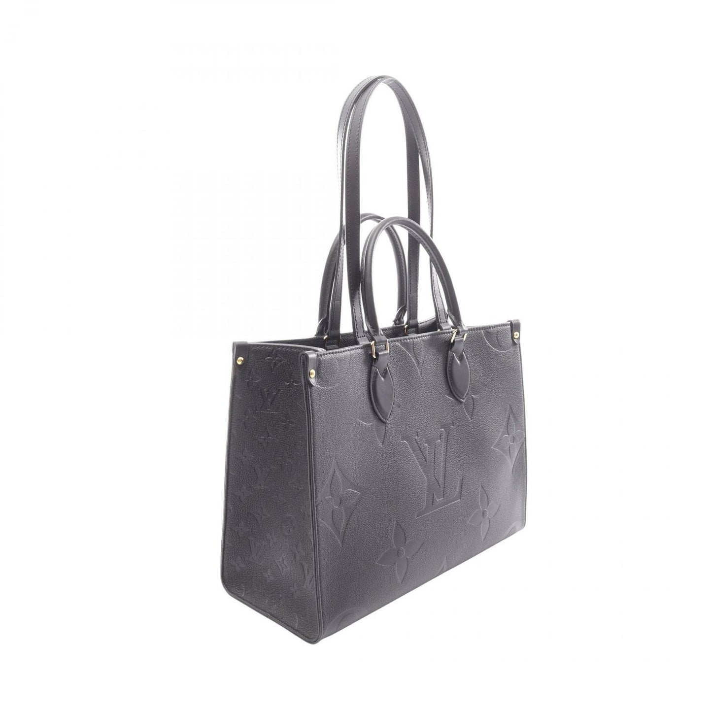 Louis Vuitton Tote On The Go MM 2-Way Noir Leather — view 2