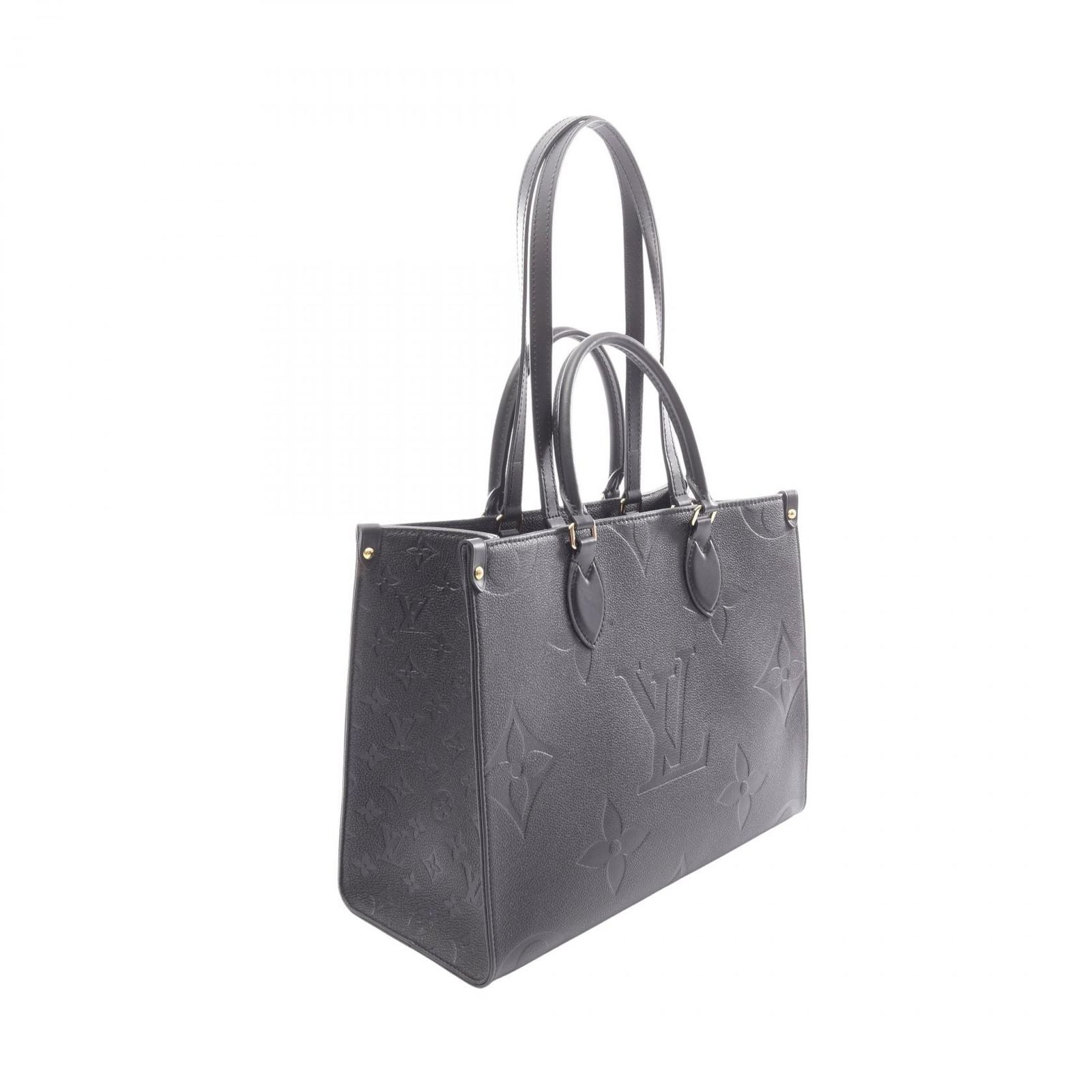 Louis Vuitton Tote On The Go MM 2-Way Noir Leather — view 2
