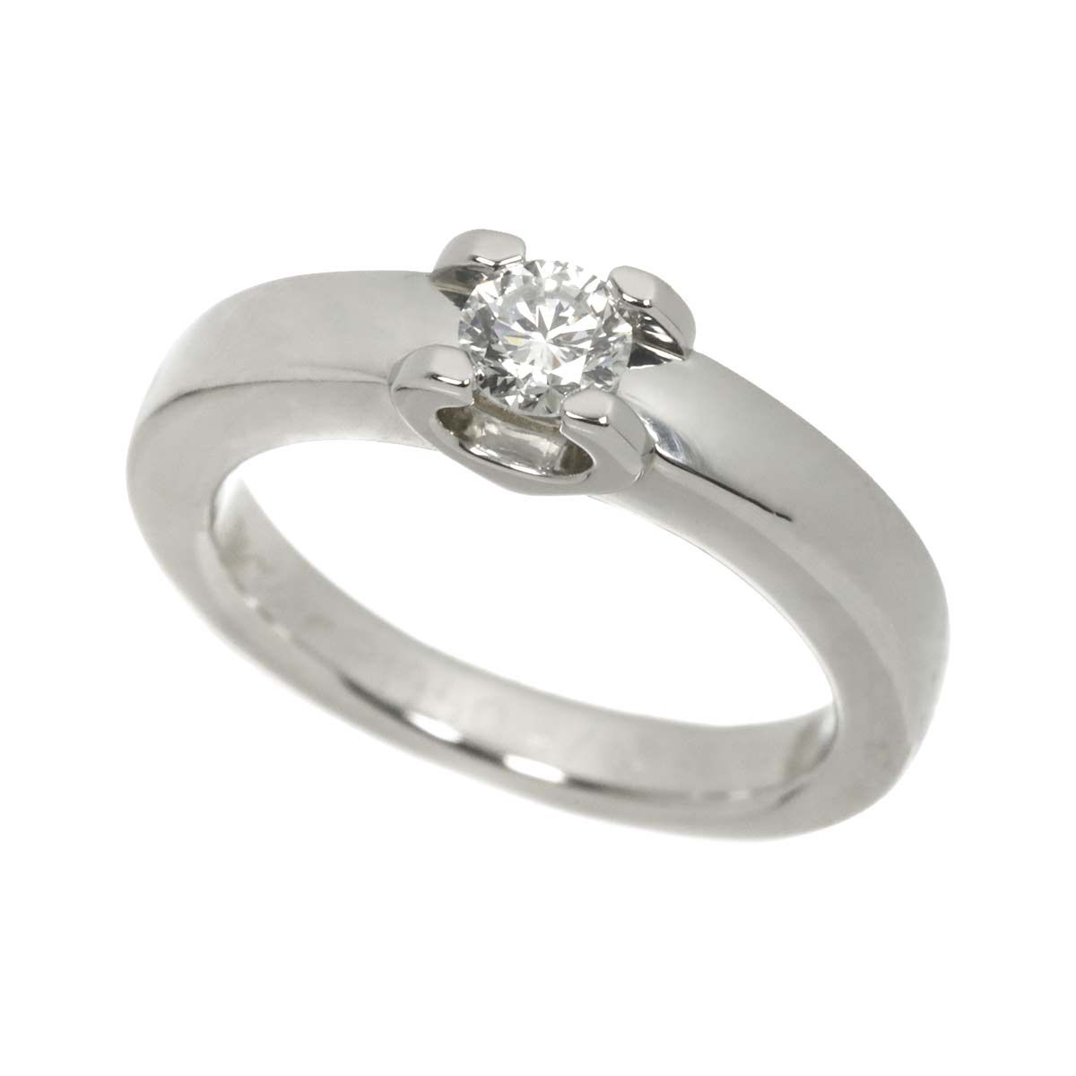 Cartier C de Solitaire Diamond 47 Ring Pt Platinum Certificate of Identification — view 2