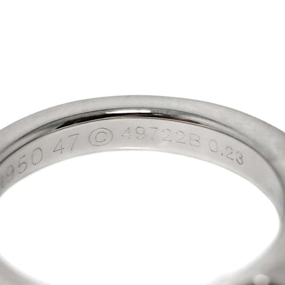 Cartier C de Solitaire Diamond 47 Ring Pt Platinum Certificate of Identification — view 4