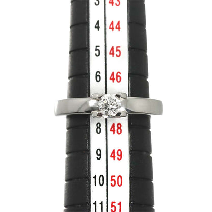 Cartier C de Solitaire Diamond 47 Ring Pt Platinum Certificate of Identification — view 7