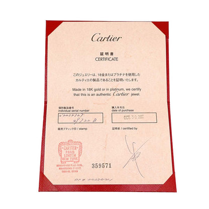 Cartier C de Solitaire Diamond 47 Ring Pt Platinum Certificate of Identification — view 9