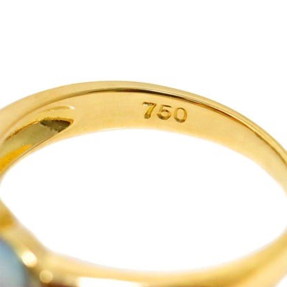 Celine Ring Akoya Pearl mm Diamond 18k YG Yellow Gold — view 4
