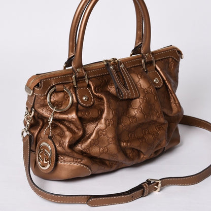 Gucci Sukey Guccissima Gold Tote Bag 2-Way — view 3
