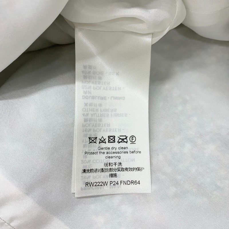 Louis Vuitton Dress White Blue a Line Tweed Star — view 8