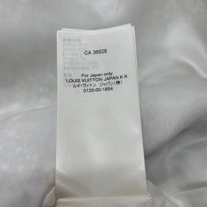Louis Vuitton Dress White Blue a Line Tweed Star — view 9