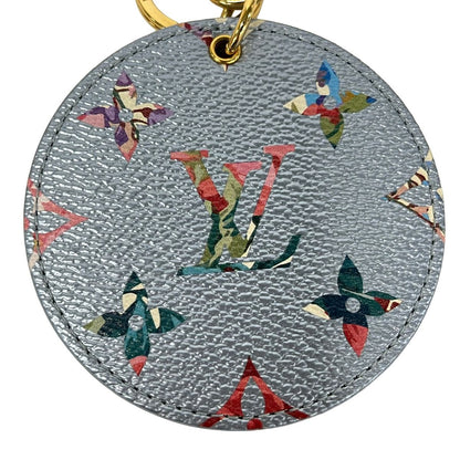 Louis Vuitton Key Holder Porte Cles LV Garden Metallic Blue Purple Multi — view 3