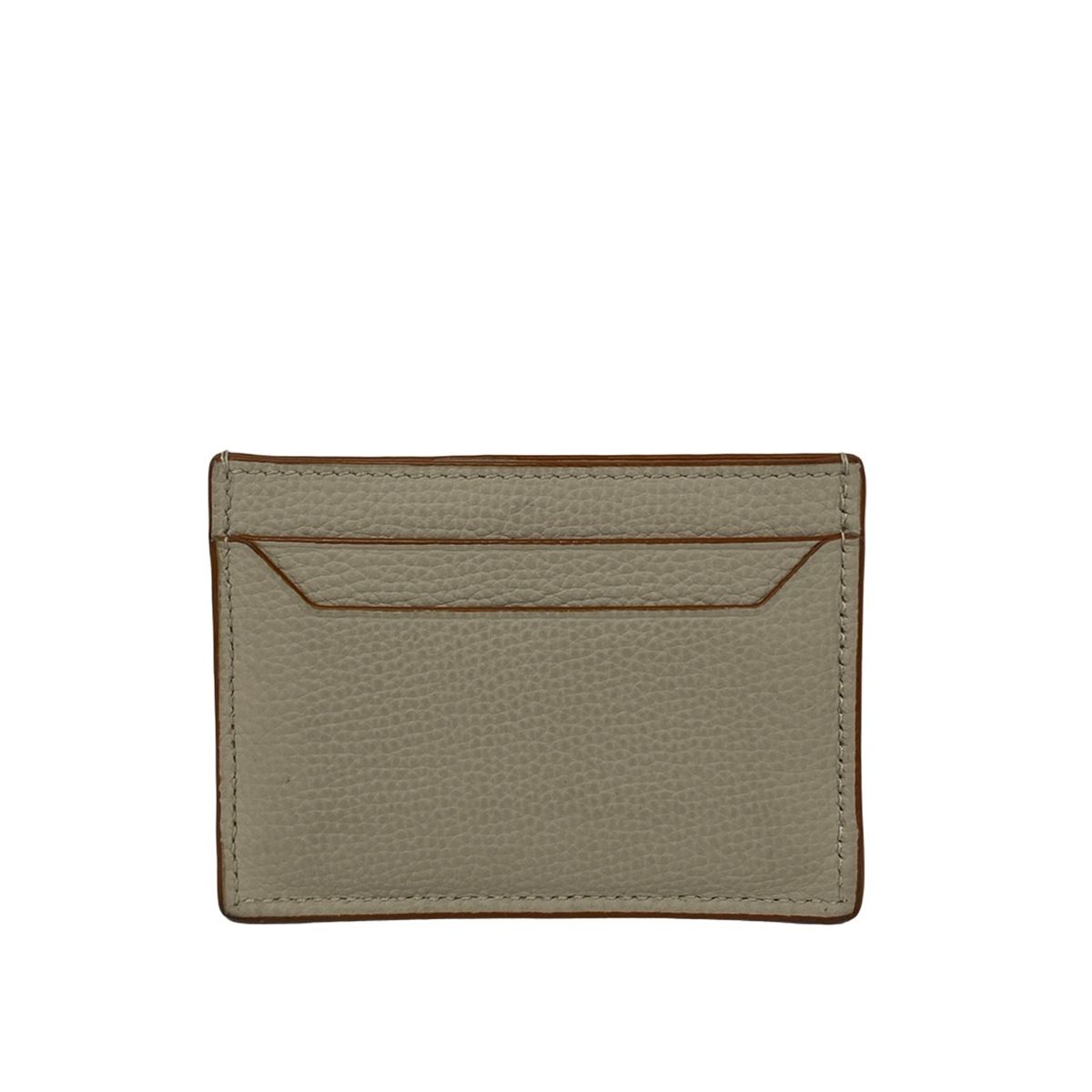 Loewe Card Case Anagram Plain Holder Beige Leather — view 2