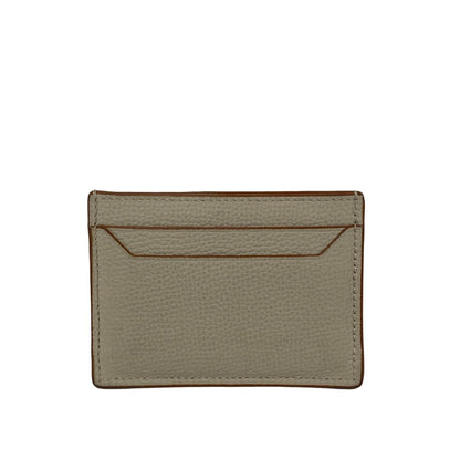 Loewe Card Case Anagram Plain Holder Beige Leather — view 2