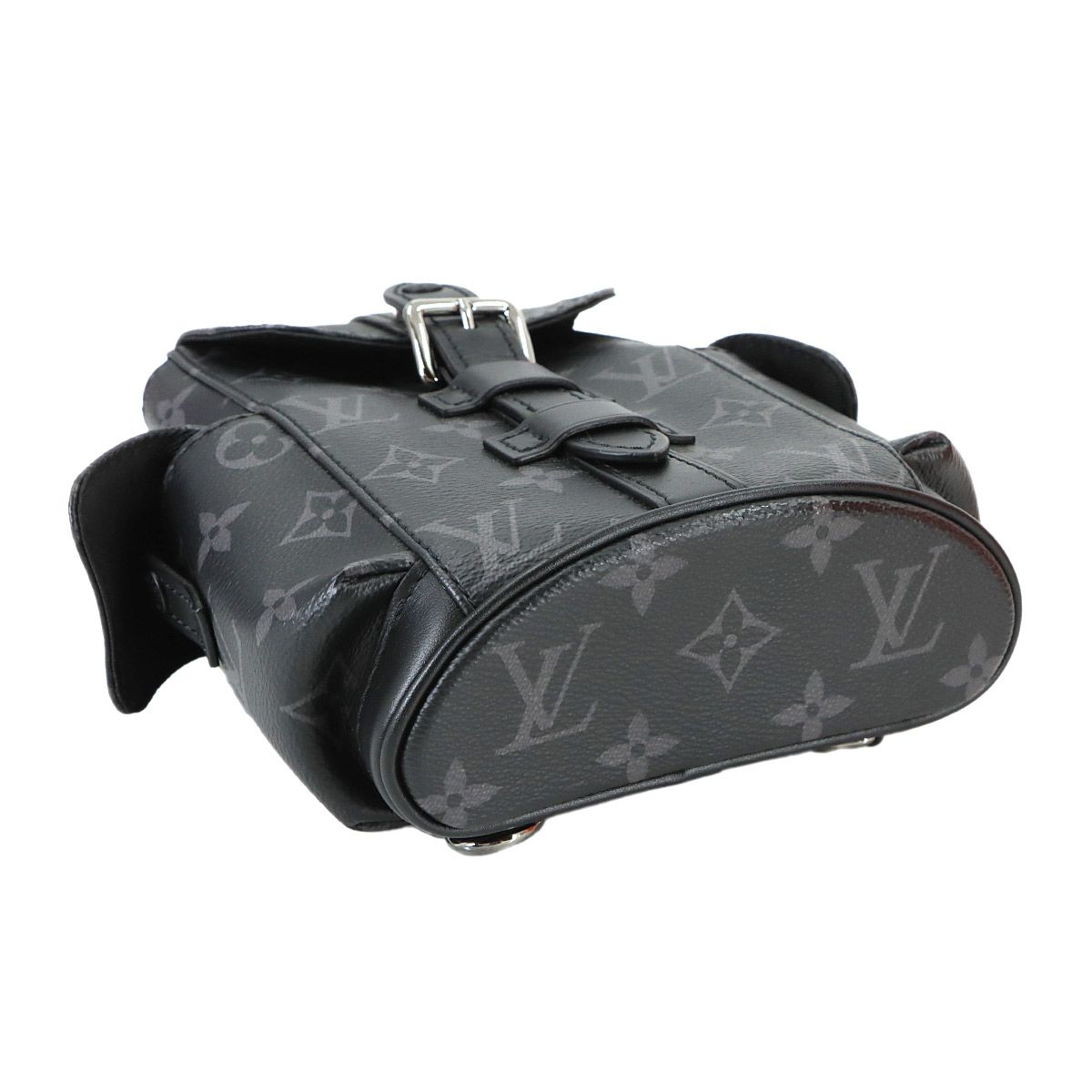 Louis Vuitton Monogram Eclipse Nano Christopher Crossbody Shoulder Bag — view 4