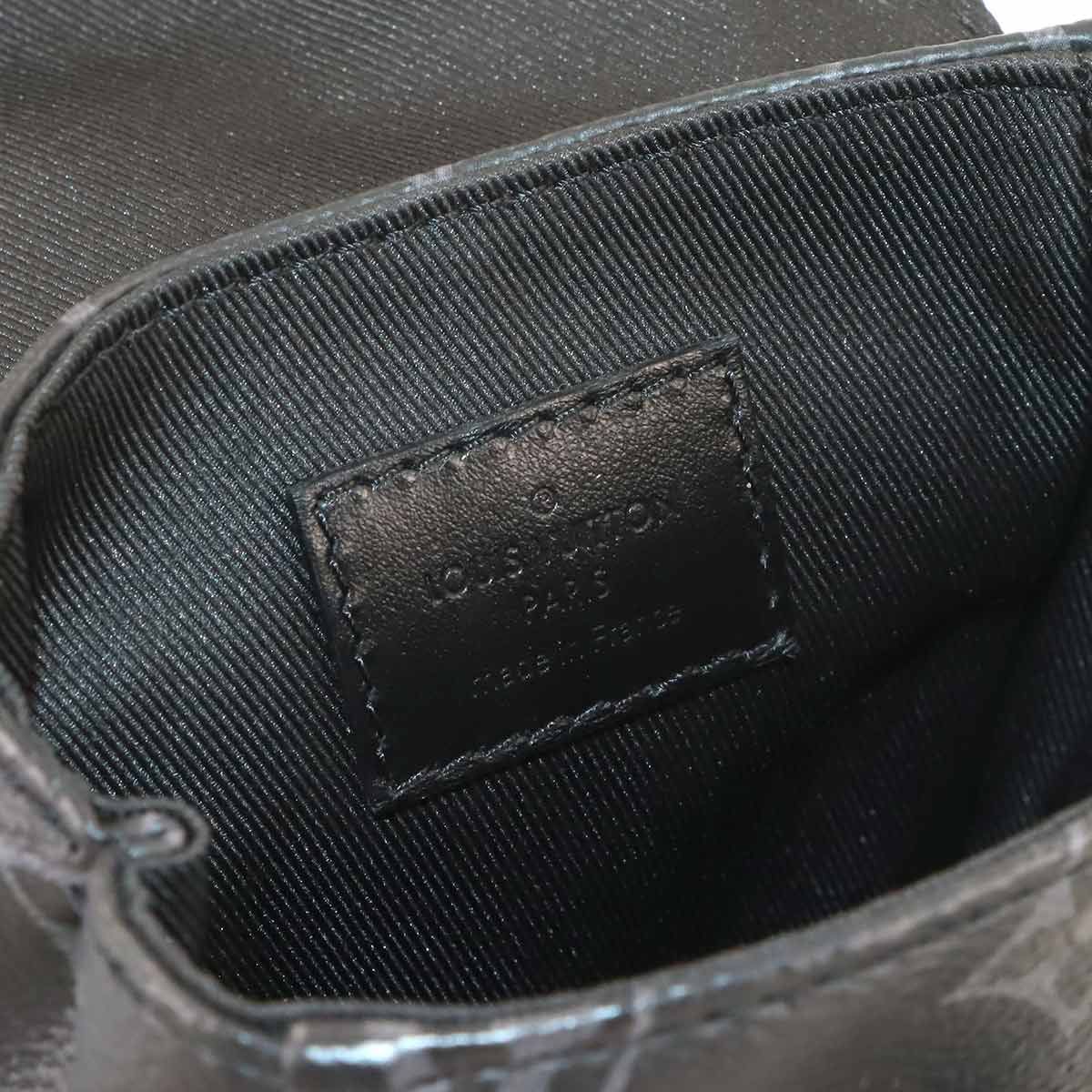 Louis Vuitton Monogram Eclipse Nano Christopher Crossbody Shoulder Bag — view 7