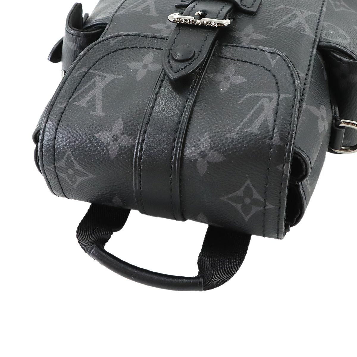 Louis Vuitton Monogram Eclipse Nano Christopher Crossbody Shoulder Bag — view 5